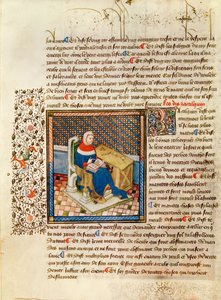 A Philosopher at his Desk, from Les Dits Moraux des Philosophes by French School