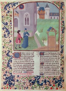 The Orchard, Illustration from Le Livre des Prouffitz Champestres by Pietro de Crescenzi by French School