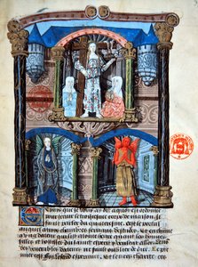 The Gate House of the Castle, Illustration from a Spiritual Treatise for Use of Lay People by Gabrielle de Bourbon by French School