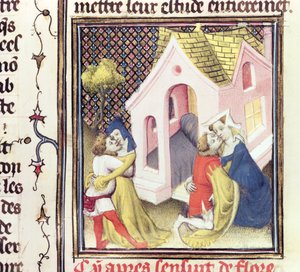 The Bawdy Women, from De Claris Mulieribus, by Giovanni Boccaccio (1313-75) by French School