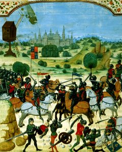 Battle of Crecy, 26th August by French School