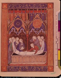 The Burial of Jacob in Canaan, from the Psalter of St. Louis, c.1258-70