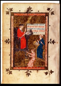 Antidote teaching from Canon of Medicine by Avicenna, translated by Gerard de Cremone, c.1320 by French School