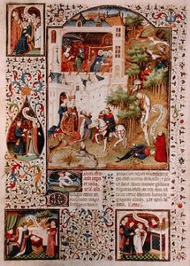 The Death of St. Edward the Confessor (1003-66) from the Breviary of the Duke of Bedford, c.1424-1435 by French School
