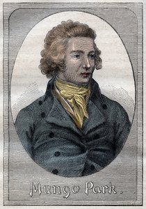 Portrait of Mungo Park, Scottish explorer - illustration from The Great Mariners of the 18th century by French School