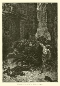 Murder of the Duke of Orleans by French School