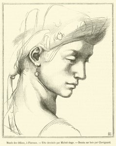 Uffizi Museum, Florence (engraving)