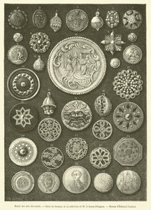 Museum of Decorative Arts, Selection of Buttons by French School