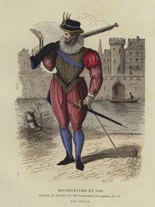 Musketeer of the reign of Henry III of France, 1586