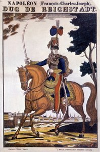 Napoleon II, Son of Emperor Napoleon I, on Horseback - Image of Epinal by French School