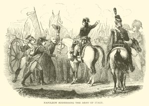 Napoleon addressing the Army of Italy by French School