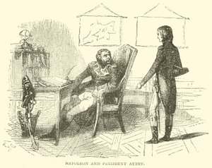 Napoleon and President Aubry by French School