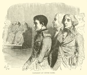 Napoleon at Notre Dame by French School