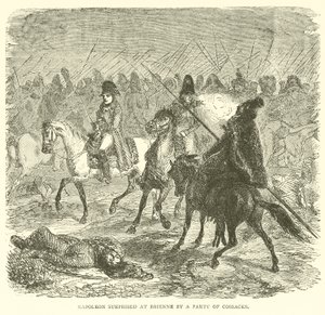 Napoleon Surprised at Brienne by a Party of Cossacks by French School