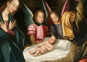 Nativity (detail) by French School