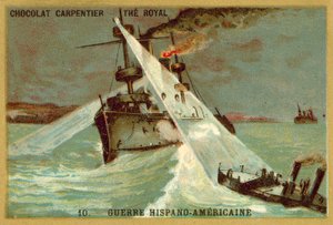 Naval engagement, Spanish-American War by French School