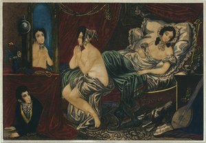 Night, bedtime, early 19th century