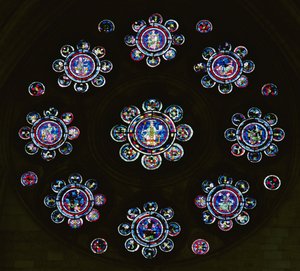 North Rose Window by French School