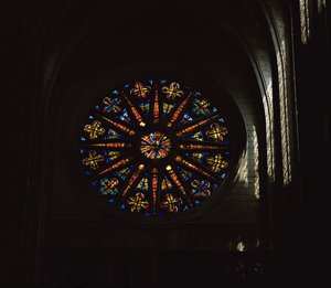 North Rose Window by French School