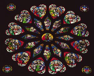 North rose window by French School
