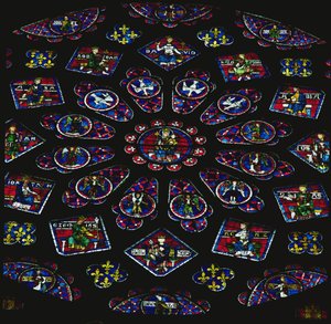 North Rose Window, Glazed by 1234 by French School