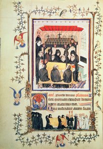 Monks taking prayers by French School