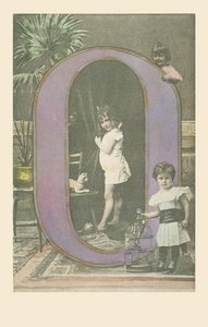 Three children, one cage by French School