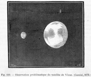 Observation of the satellite of Venus (Cassini) by French School