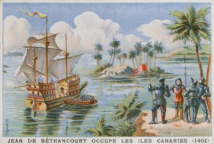 Occupation of the Canary Islands by Jean de Bethencourt, 1402