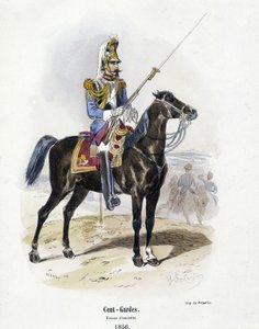 One Hundred Guards: Escort costume in 1856 - in 
