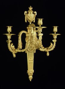 One of a Pair of Louis XVI Three-Branch Wall Lights