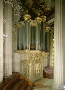 Organ in the chapel by French School