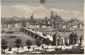 Orleans - Centre-Val de Loire - engraving in La France illustree: geography, history, statistical administration by V.A. Malt-Brown. 1884 by French School
