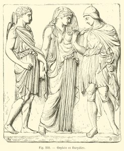 Orpheus and Eurydice (engraving) by French School