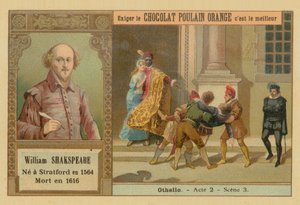 Othello, Chocolat Poulain Orange Trade Card