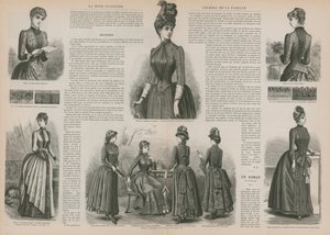Page from La Mode Illustrée by French School