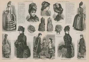 Page from La Mode Illustrée by French School
