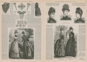 Page from La Mode Illustree by French School