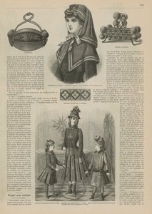 Page from La Mode Illustree by French School