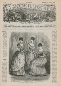 Page from La Mode Illustree by French School