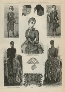 Page from La Mode Illustree by French School