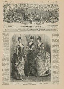 Page from La Mode Illustree by French School