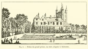 Palace of the Grand Prior, in 1650; after I. Sylvestre