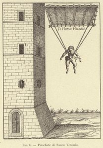 Parachute by Fausto Veranzio by French School