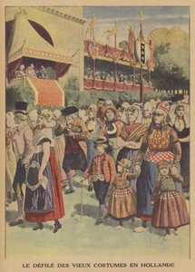 Parade of traditional costumes in the Netherlands by French School
