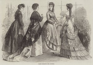 Paris Fashions for October by French School
