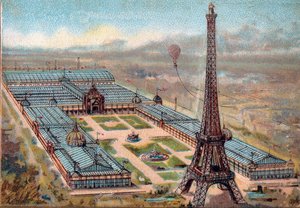 Paris. Universal Exhibition of 1889: Eiffel Tower by French School