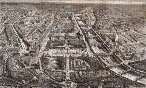 Paris view from the Arc de Triomphe de l