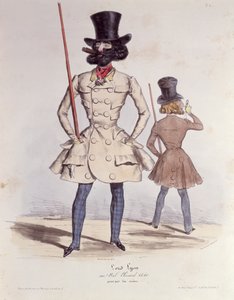 Parisian Dandies at the Bal Chicard, 1840