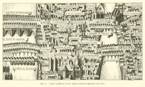 Central Part of the Cite, after the Tapestry Plan, circa 1540 by French School